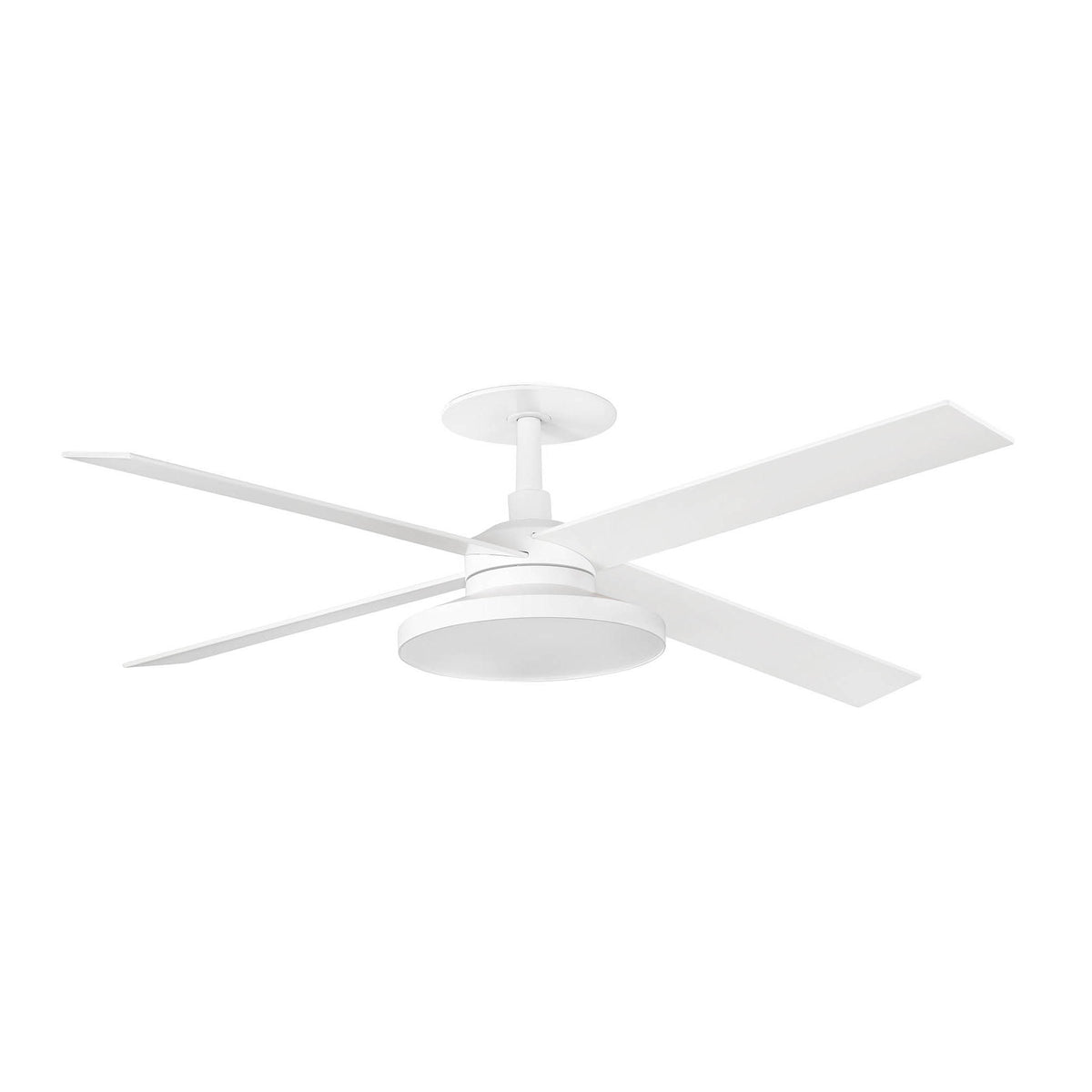 Ventilador de Techo Empotrado Rudder L 132 cm 4 Palas FARO - Blanco/Fresno, TAK 3000K, Mando a distancia | FARO