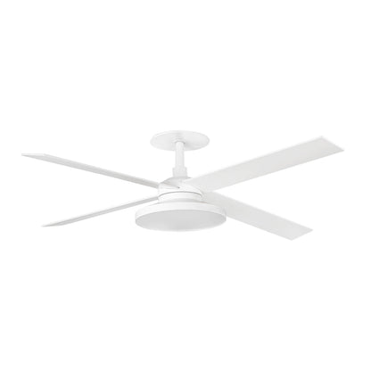 Ventilador de Techo Empotrado Rudder L 132 cm 4 Palas FARO - Blanco/Fresno, TAK 3000K, 0-10V | FARO