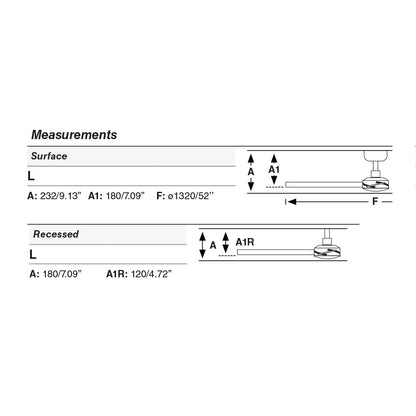 Ventilador de techo con motor DC silencioso y mando a distancia con temporizador