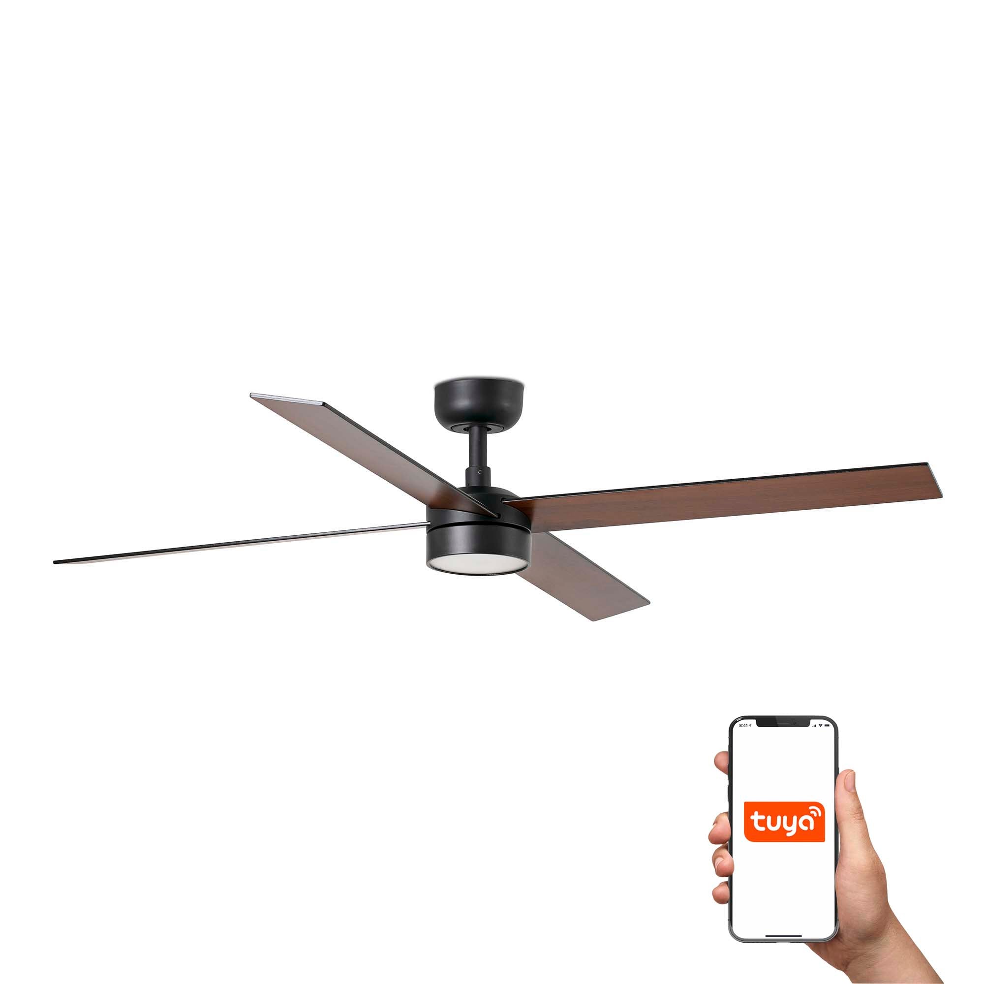 Ventilador de Techo LED Smart TUYA FARO RUDDER 34356WT-1TW