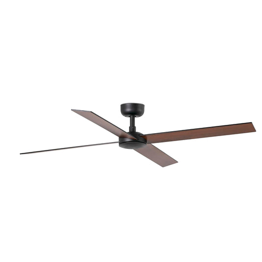 Ventilador de Techo Rudder L 132 cm Negro y Nogal FARO - vista principal | FARO