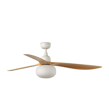 Ventilador de Techo Outwood L 150 cm FARO - Blanco/Roble, Portalámparas E27, Mando a distancia | FARO