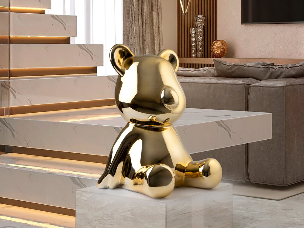Figura Decorativa de Oso Osito 50 cm Resina Degradado Schuller