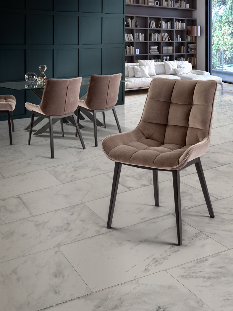 Silla Tapizada Negro/Piedra Devany Schuller