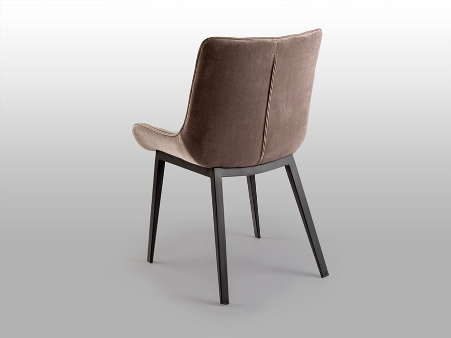 Silla Tapizada Negro/Piedra Devany Schuller