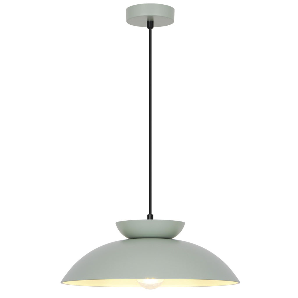 Colgante IDEA verde ALEMAR 60W E-27 - Vista principal con tulipas dobles