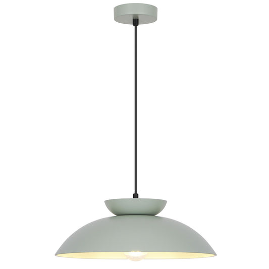 Colgante IDEA verde ALEMAR 60W E-27 - Vista principal con tulipas dobles