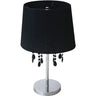 Lámpara de noche OLÍMPIA LUMIT, diseño clásico en negro y cromo, ref: 3622*3TL CRO*PR