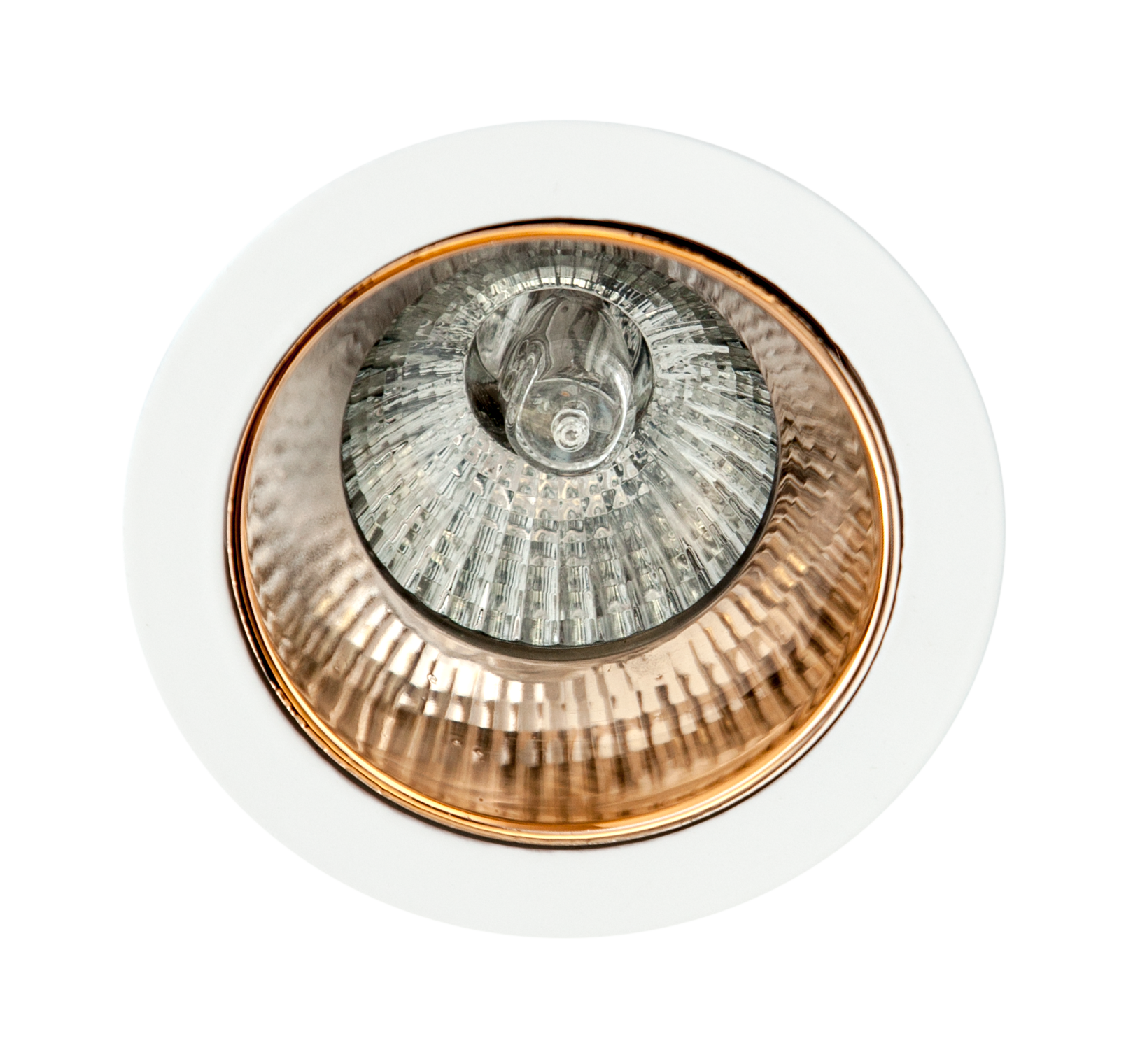 Empotrable Alfabeto fabricado en Aluminio color Oro/blanco para bombilla GU10