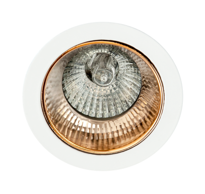 Empotrable Alfabeto fabricado en Aluminio color Oro/blanco para bombilla GU10