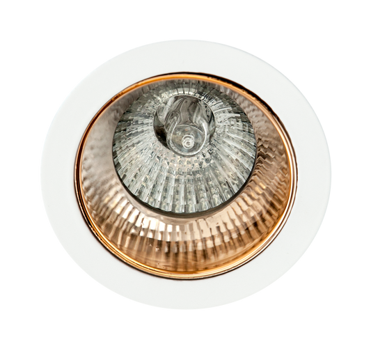 Empotrable Alfabeto fabricado en Aluminio color Oro/blanco para bombilla GU10