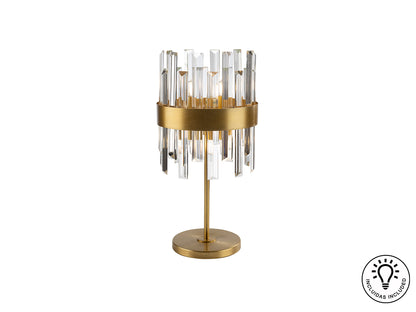 Lámpara de Sobremesa Grace 6 Luces Oro y Cristal Schuller - vista principal | Schuller