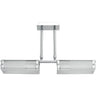 Lámpara de Techo AKNOUL rectangular cromada Interlusa para iluminación interior