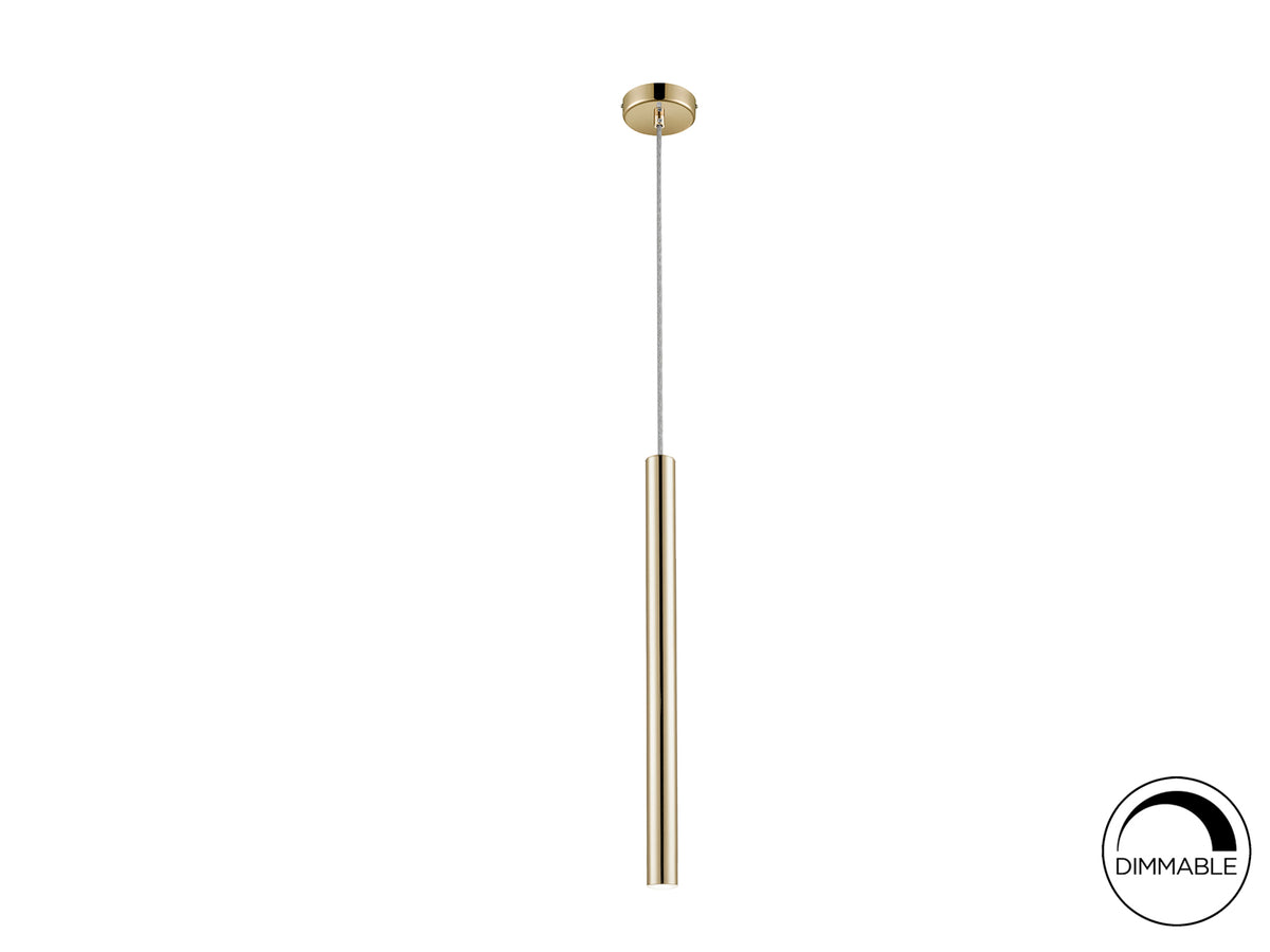 Lámpara Colgante LED Varas 5W Mate Dimable Schuller - Oro | Schuller · Ref. 373091