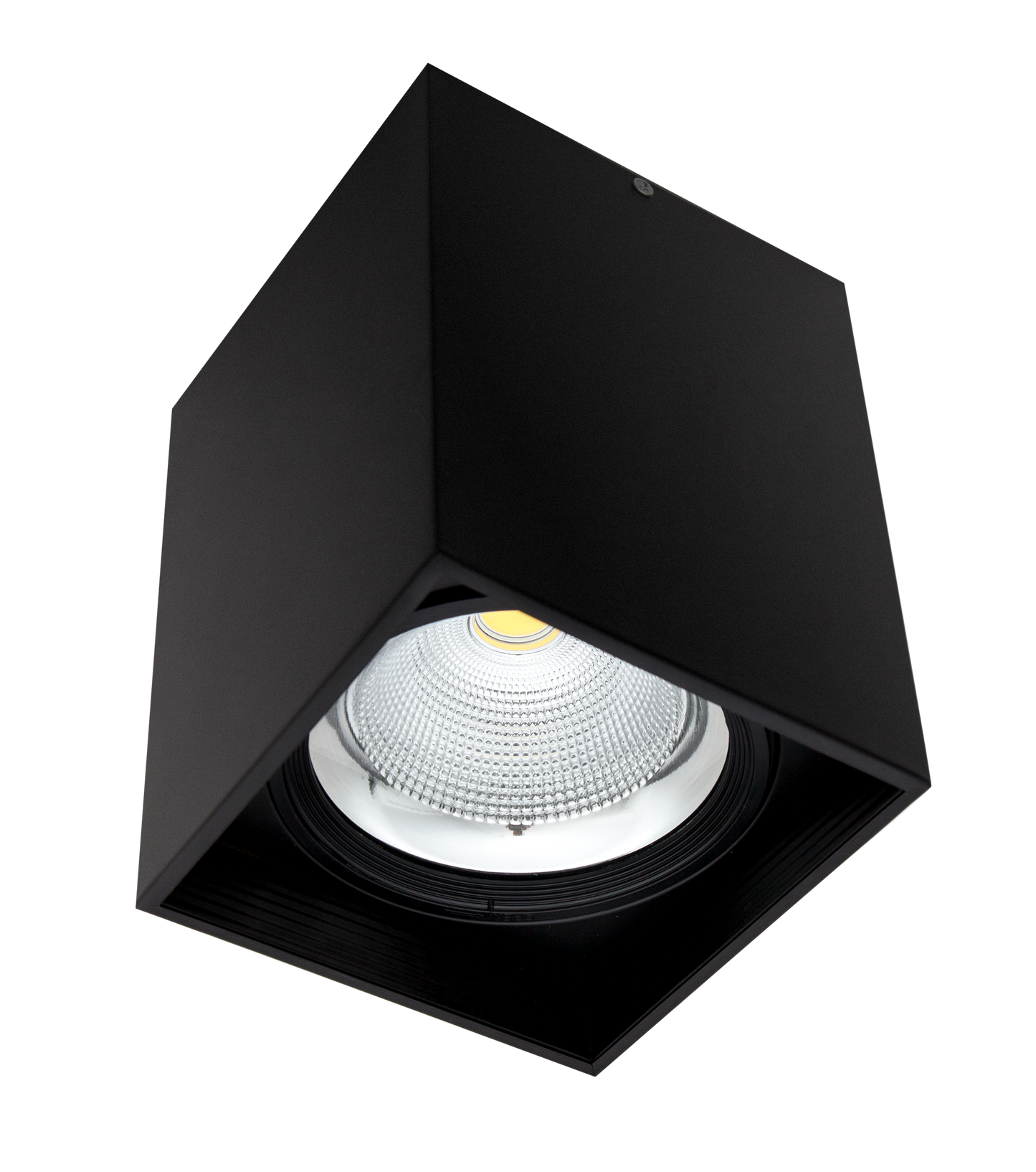 Foco Superficie Cubular 20W 4000K Negro de Fabrilamp - Vista frontal