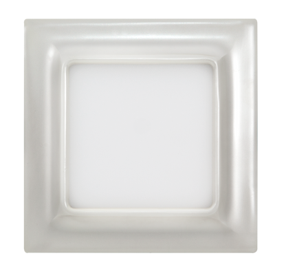 Downlight Ventura Perla Plata 9W, vista frontal. Iluminación eficiente para tu hogar.