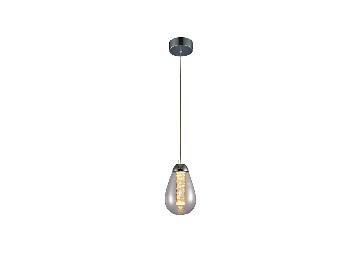 Lámpara Colgante LED Taccia Ø12 cm Cromo y Cristal Schuller - vista principal | Schuller