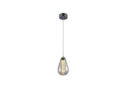 Lámpara Colgante LED Taccia Ø12 cm Cromo y Cristal Schuller - vista principal | Schuller