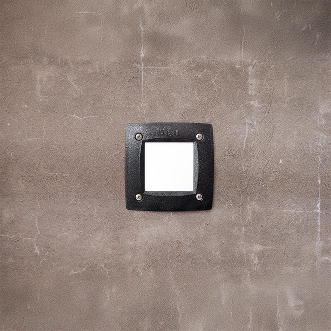 Aplique LETI fabricado en Resina color Negro con difusor PMMA