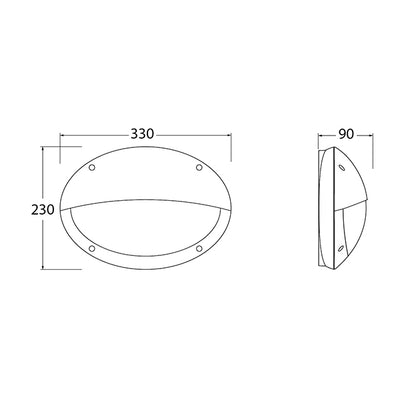 Aplique estanco MADDI con protección IP66 ideal para exterior