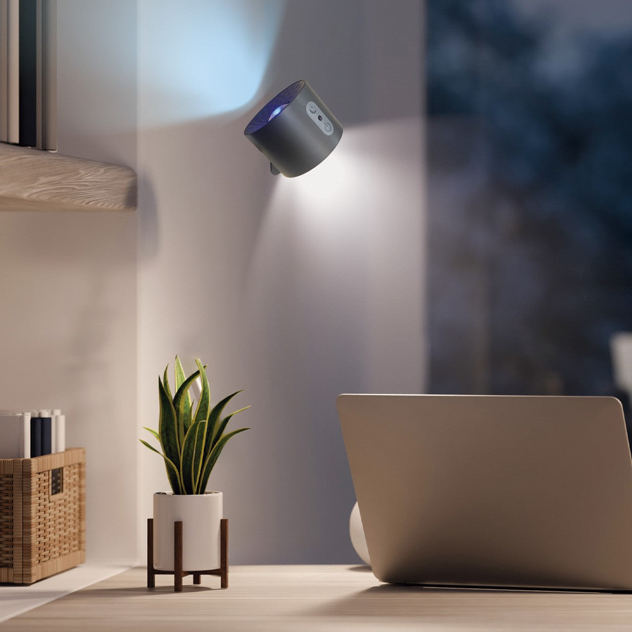 Esquema de dimensiones de la lámpara LoJan negro 9x9x37 cm