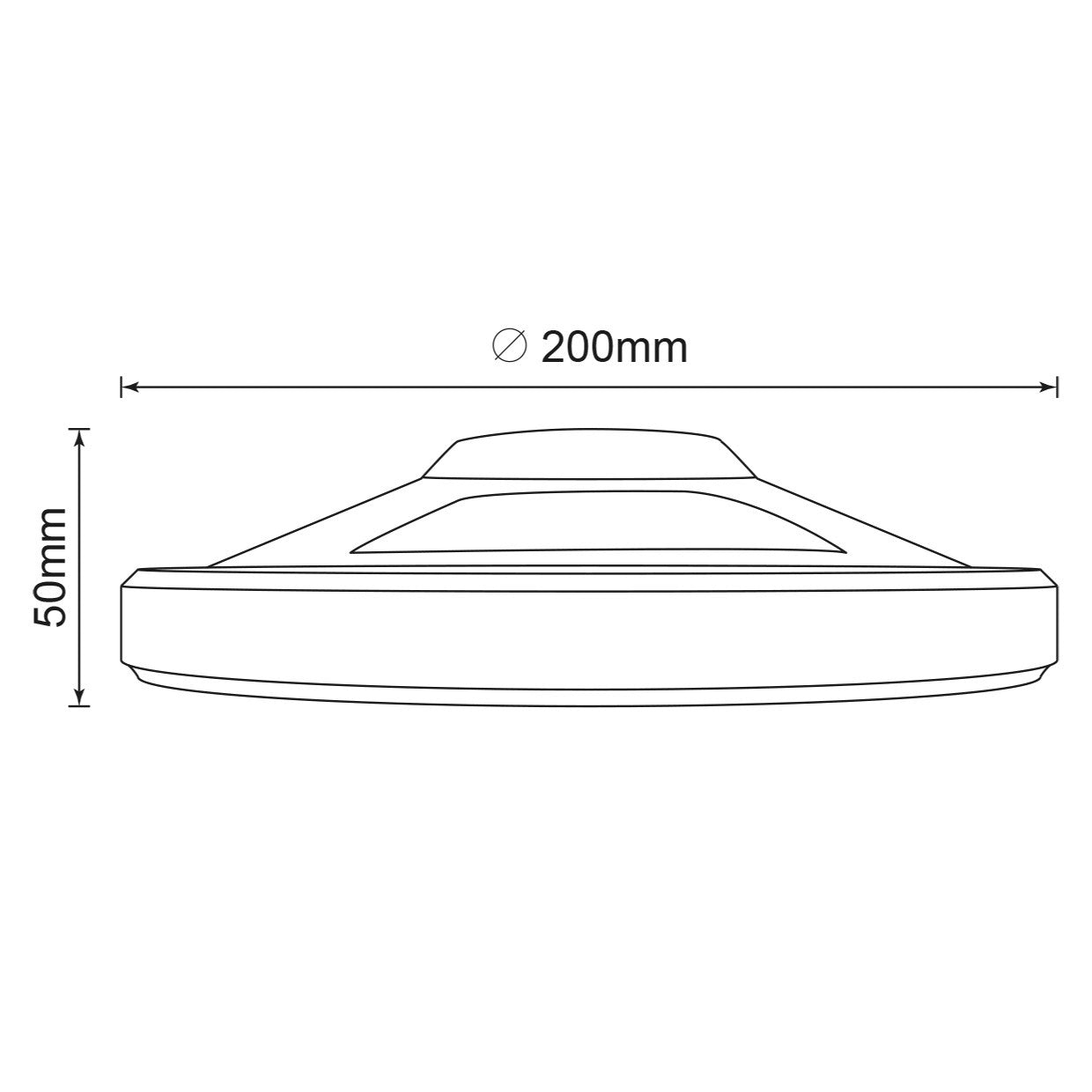 Luz LED Lacos negro con efecto de luz 6000K activada