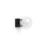 PERLA Aplique Negro para Baño Iluminación Espejo FARO 40088