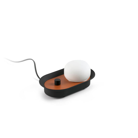 Aplique de pared LED MAYA 8W Terracota y Cristal Opal Faro - vista principal | FARO