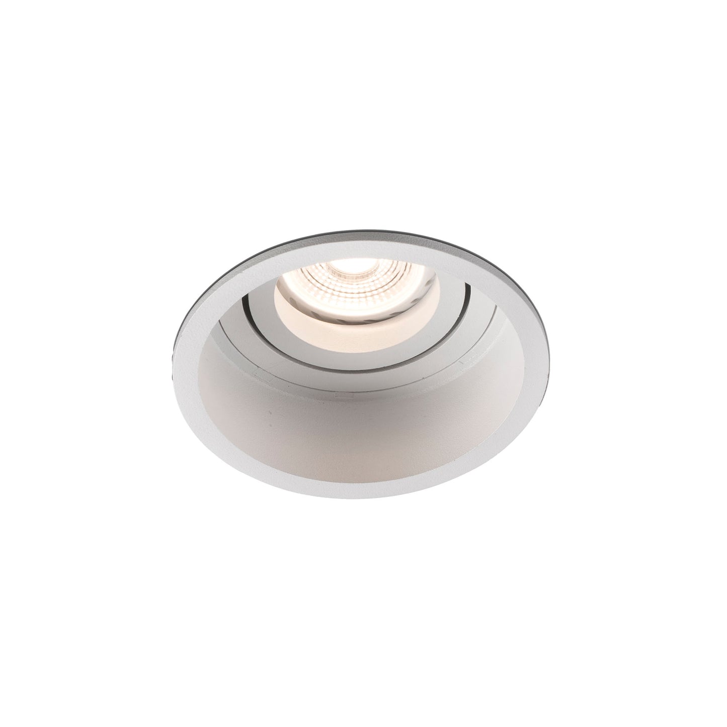 HYDE R Empotrable Blanco Redondo Orientable FARO - Foco empotrado de LuzGuru 40118