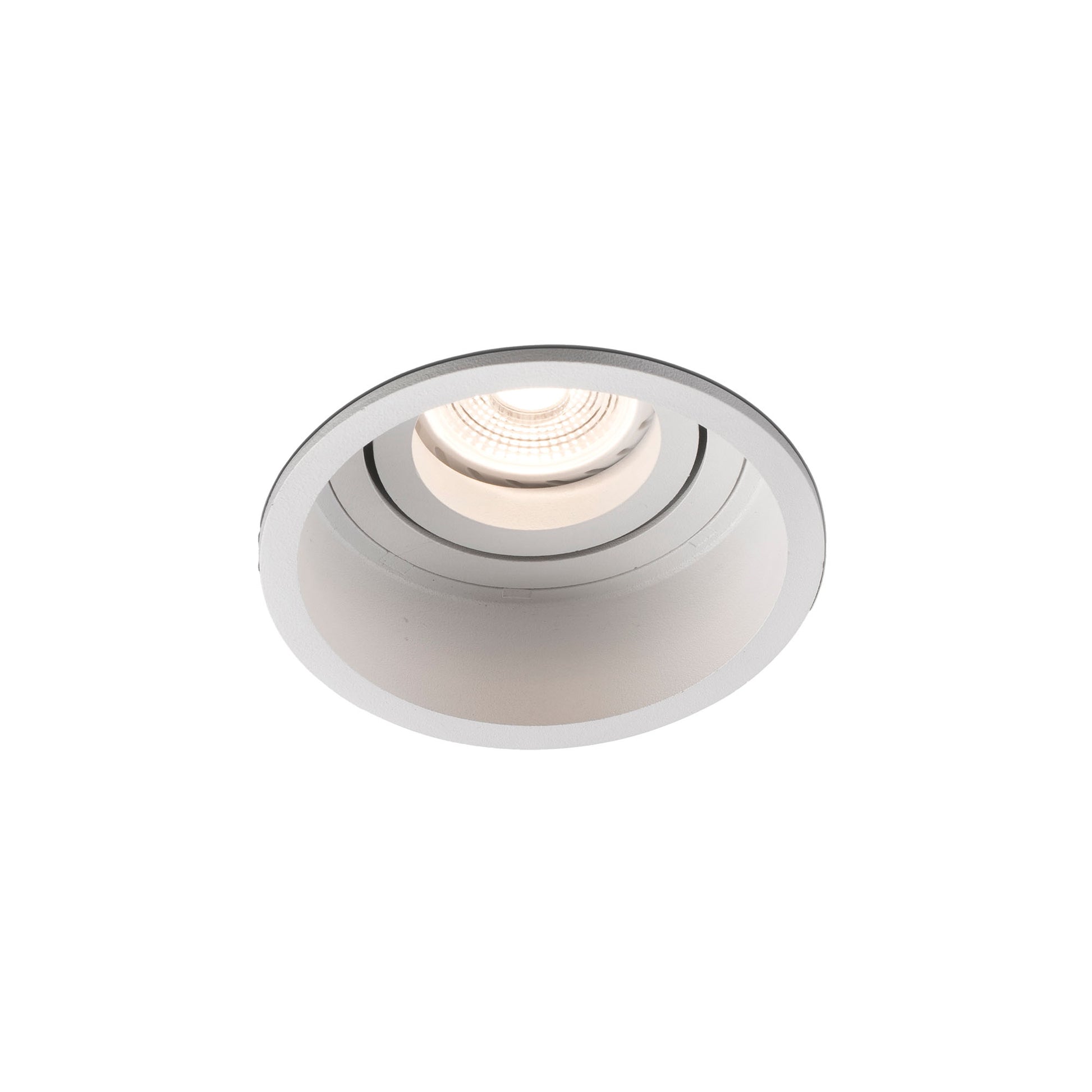 HYDE R Empotrable Blanco Redondo Orientable FARO - Foco empotrado de LuzGuru 40118