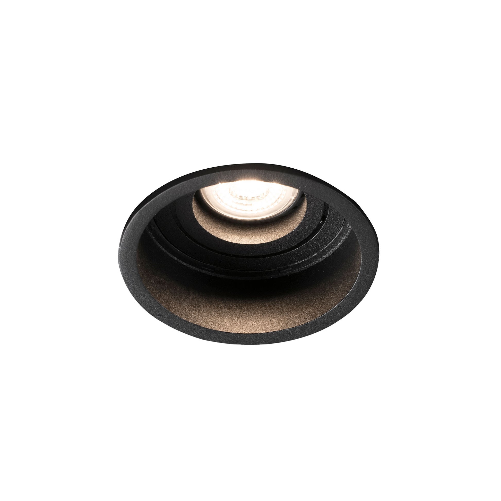 HYDE R Empotrable Orientable Negro Faro, luminaria de techo 40119