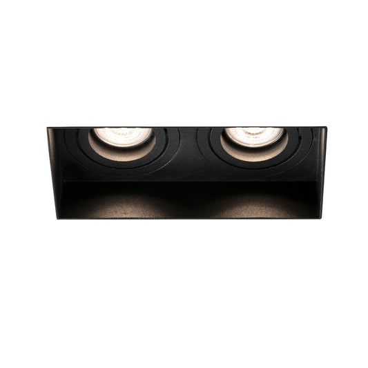 HYDE SQ Empotrable Orientable Negro Sin Marco FARO, foco de diseño minimalista