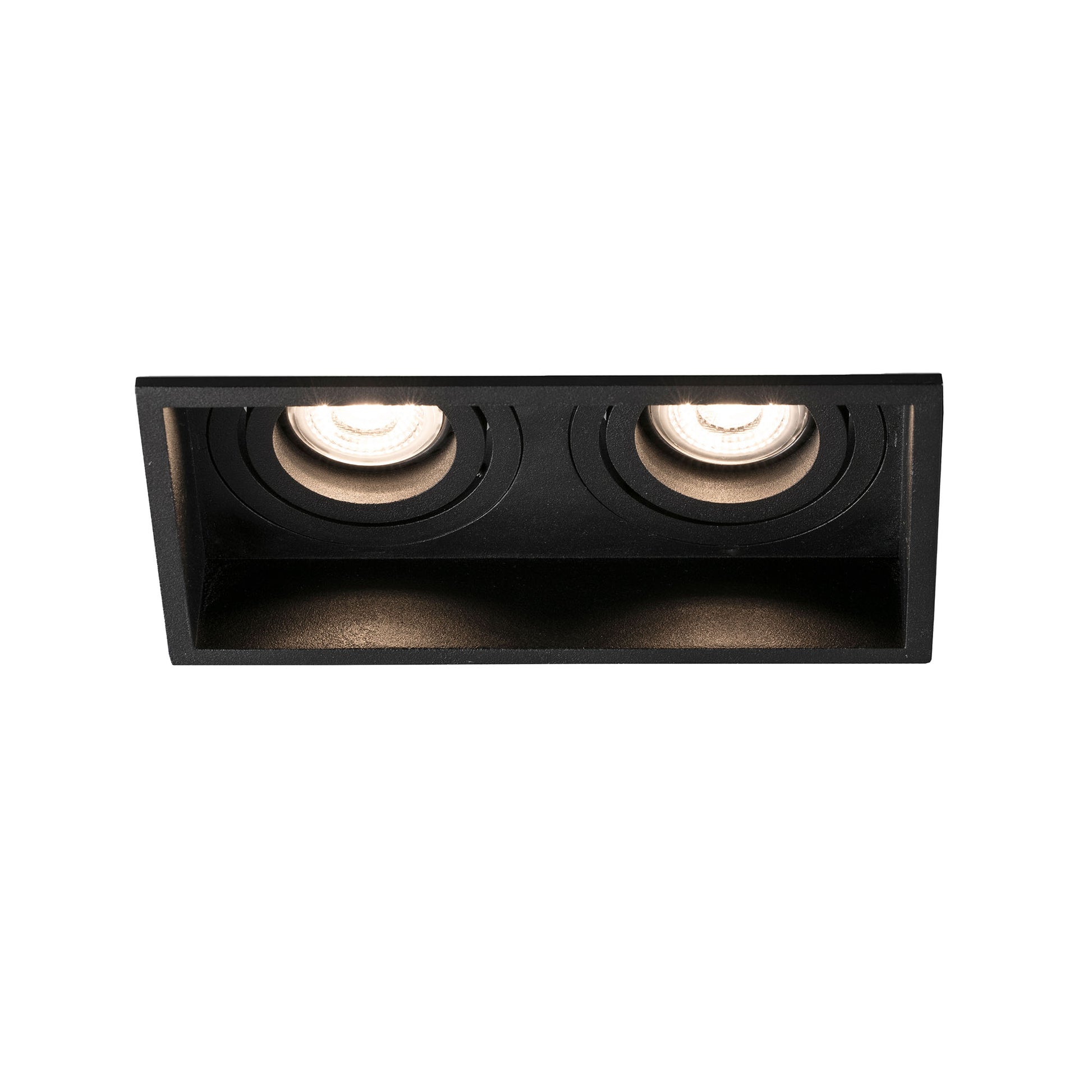 HYDE Empotrable Orientable Negro Cuadrado FARO 40127