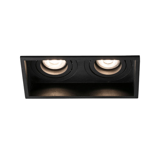 HYDE Empotrable Orientable Negro Cuadrado FARO 40127
