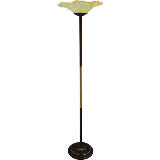 Lámpara de pie PERUGGIA LUMIT en cuero, Ref. 4022*1F OX, ideal para salón.