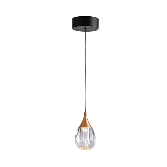 Lámpara Colgante Corina 1 Luz LED 6W Negro y Cobre Schuller - vista principal | Schuller
