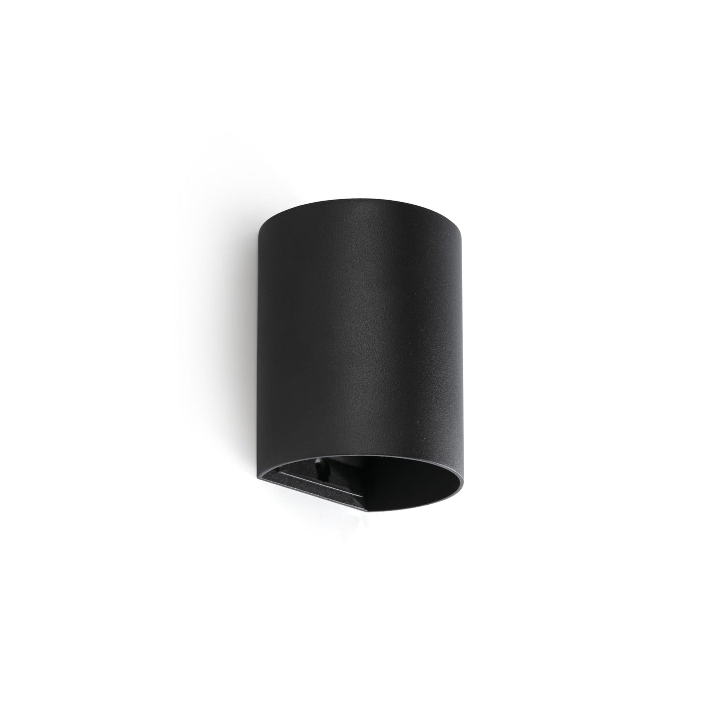 SOLE Aplique Redondo de Pared Negro Faro 40523 para interior