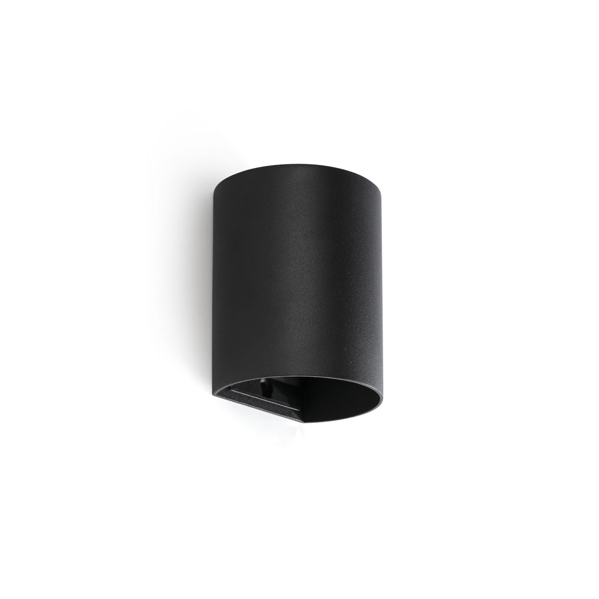 SOLE Aplique Redondo de Pared Negro Faro 40523 para interior