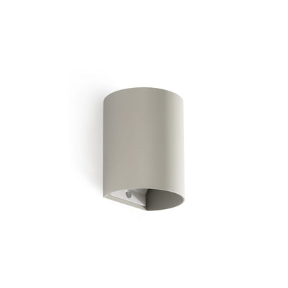 SOLE Aplique Redondo Gris de Pared Faro 40524 para iluminación indirecta