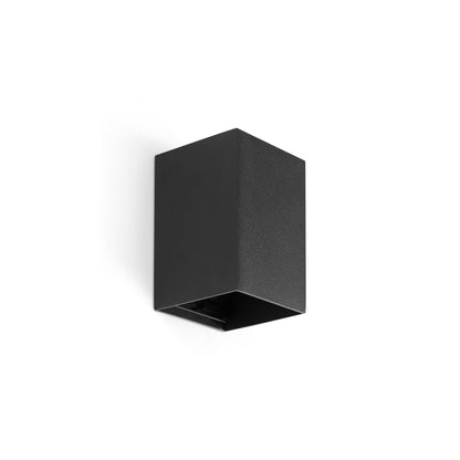 LUNE Aplique Cuadrado Negro Hogar Moderno FARO 40531 para pared