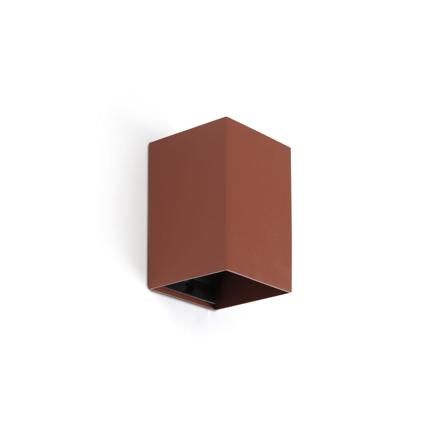 LUNE Aplique Cuadrado Terracota Faro 40533 para pared, diseño minimalista y luz indirecta