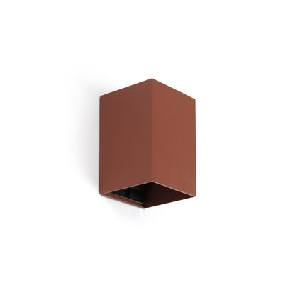 LUNE Aplique Cuadrado Terracota Faro 40533 para pared, diseño minimalista y luz indirecta