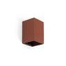 LUNE Aplique Cuadrado Terracota Faro 40533 para pared, diseño minimalista y luz indirecta