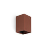 LUNE Aplique Cuadrado Estriado Terracota FARO - Luminaria de pared con diseño único.