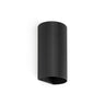 Aplique Pared SOLE 2L Redondo Estriado Negro FARO 40543