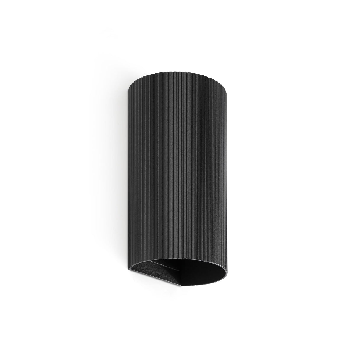Aplique de Pared SOLE Redondo Negro Estriado 2L GU10 FARO - vista principal | FARO · Ref. 40543