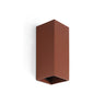 LUNE Aplique Cuadrado Terracota FARO, iluminación de pared con diseño orgánico y artesanal.