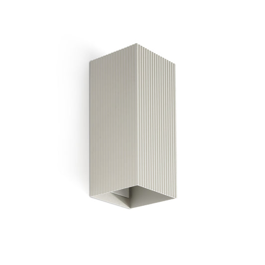 Aplique de Pared LUNE 2L Cuadrado Estriado Gris FARO - vista principal | FARO