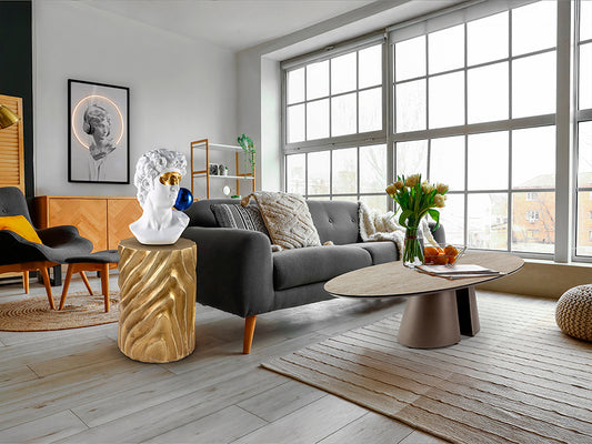 Busto Decorativo David 30,5 cm Resina Blanco con Oro y Azul Schuller - vista principal | Schuller