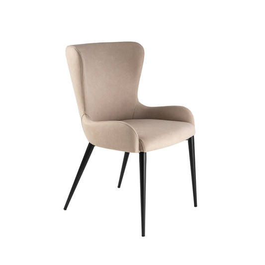 Silla Telma Beige con Estructura Negra Mate Schuller - vista principal | Schuller